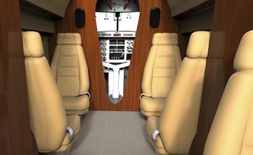 Turbine Mallard VIP Interior Cockpit