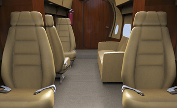 Turbine Mallard VIP Interior Cabin